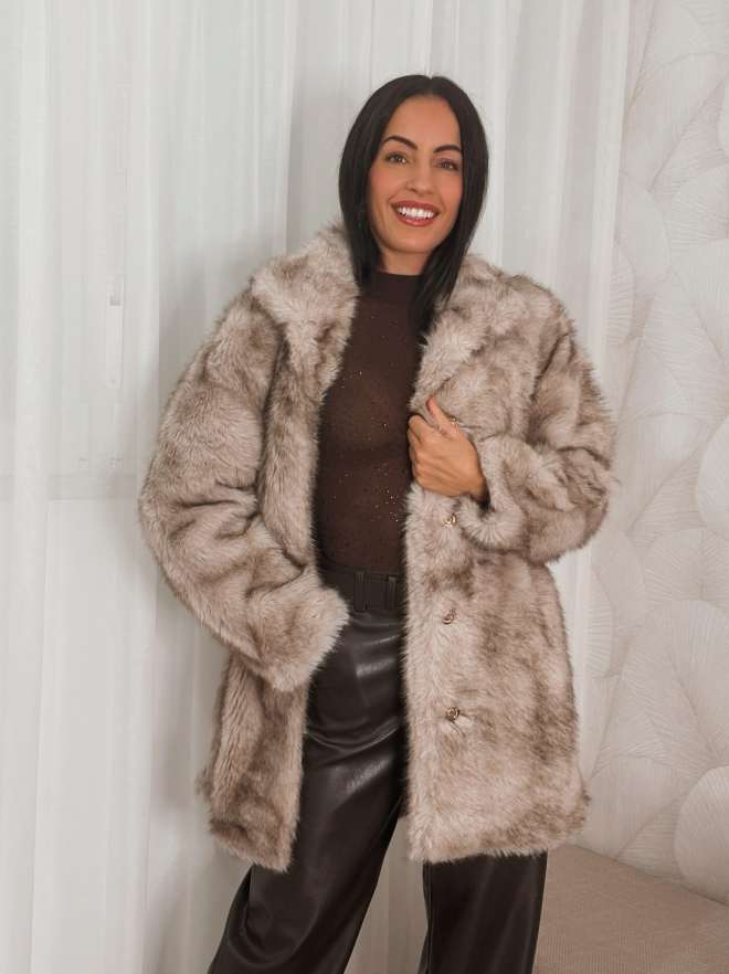 Comprar Abrigo Pelo Crema