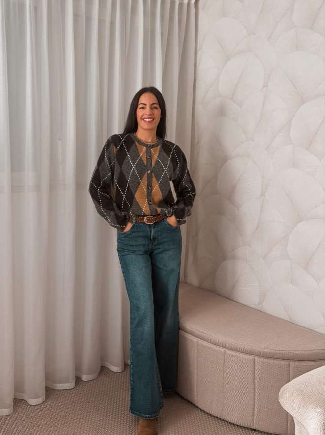 Comprar Cárdigan Punto Rombos